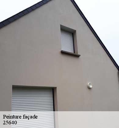 Peinture façade  lusans-25640 Prestot Rénovation 25